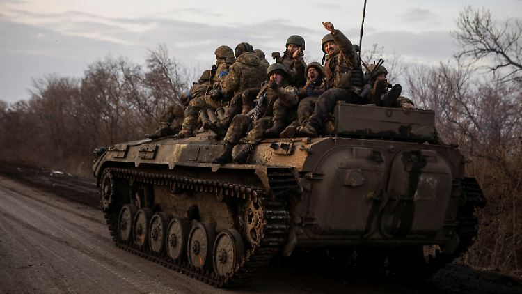 Ukrainische Soldaten im Osten des Landes.