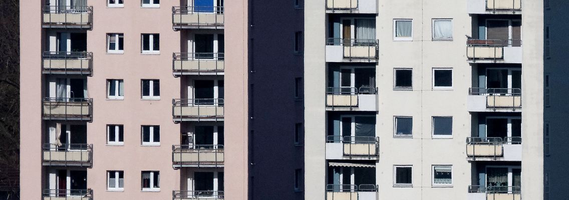 Hochhäuser sind in der Innenstadt zu sehen.