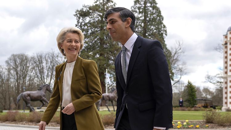 Ursula von der Leyen und Rishi Sunak.