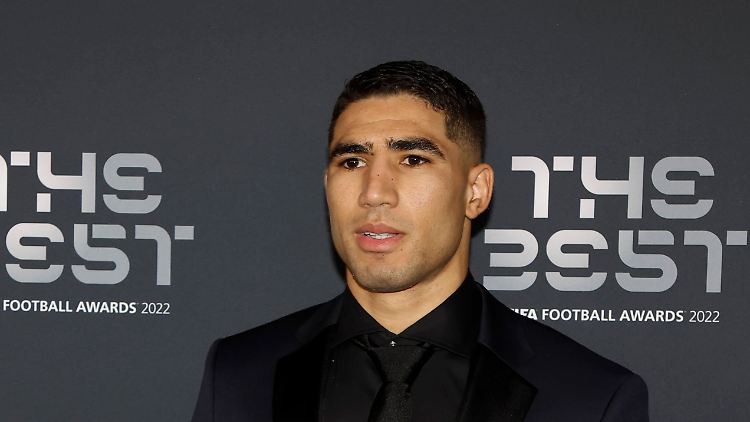 Achraf Hakimi stand am Montagabend bei der FIFA-Gala noch auf der Bühne.