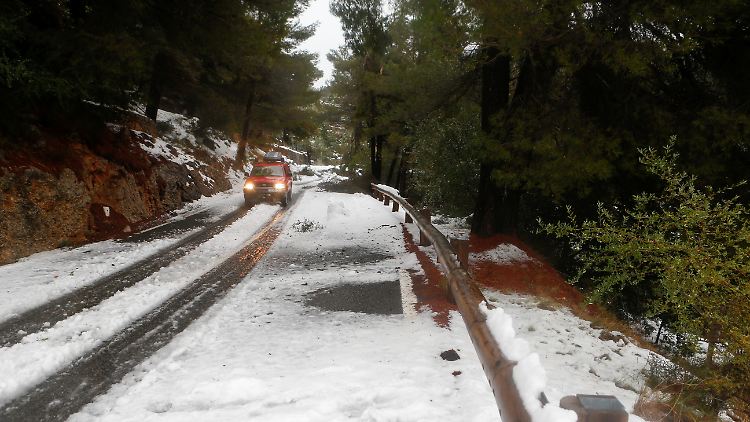 Zum zweiten Mal in diesem Jahr gibt es in den Bergen der Serra de Tramuntana eine dichte Schneedecke.