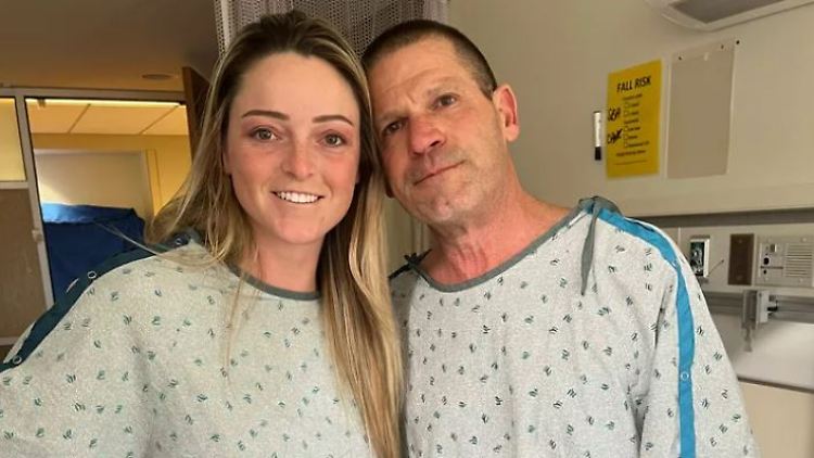 Delayne und John Ivanowski nach der Transplantation.