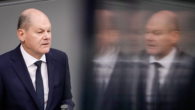 Scholz präsentierte sich im Bundestag hochkonzentriert. Anschließend flog er nach Washington.