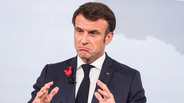 "Wir müssen auf das Schlimmste vorbereitet sein, um das Perfekte zu haben", sagt Emmanuel Macron.