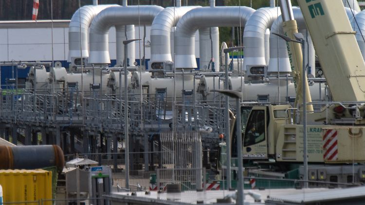 Am Pipeline-Knotenpunkt in Lubmin wird derzeit umgebaut. Gas aus Russland kommt hier seit Monaten nicht mehr an. 