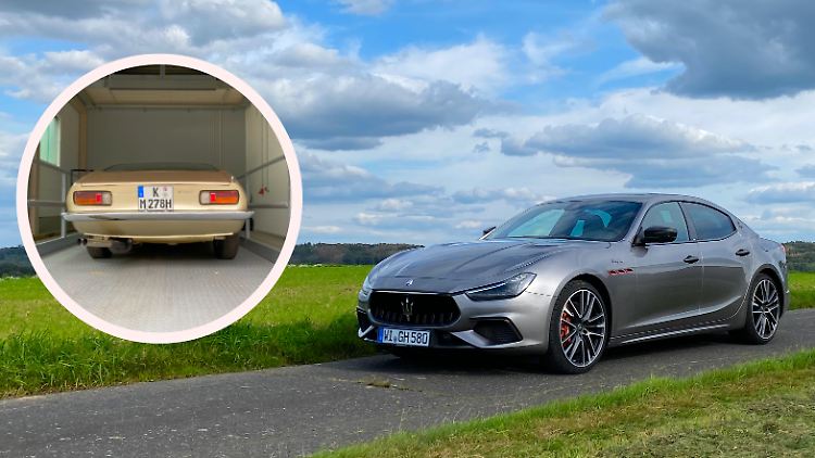 Ungleiches Paar, aber beide ziemlich heiß: Maserati Ghibli alt und neu.