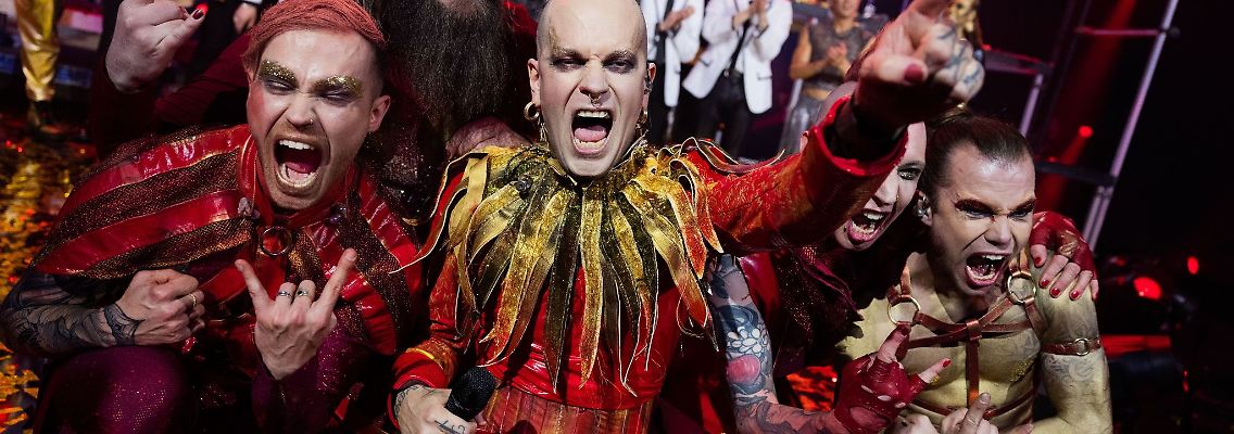 Lord Of The Lost feiern ihren Sieg beim beim ESC-Vorentscheid.