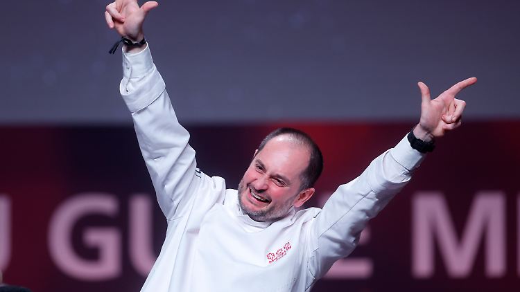 Drei Sterne für Alexandre Couillon - die Freude war auf jeden Fall groß.