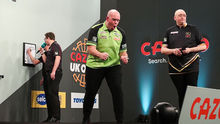 Michael van Gerwen war der dominante Spiel des Turniers, dann kam Gilding.