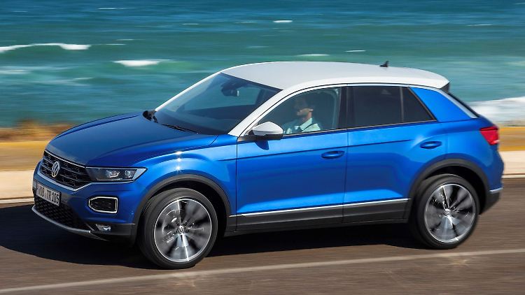 Den T-Roc hat Volkswagen nicht nur wie hier geschlossen, sondern auch als Cabrio im Programm.