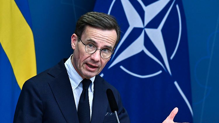 Schwedens Premier Ulf Kristersson hofft, die NATO-Blockade der Türkei zu überwinden.