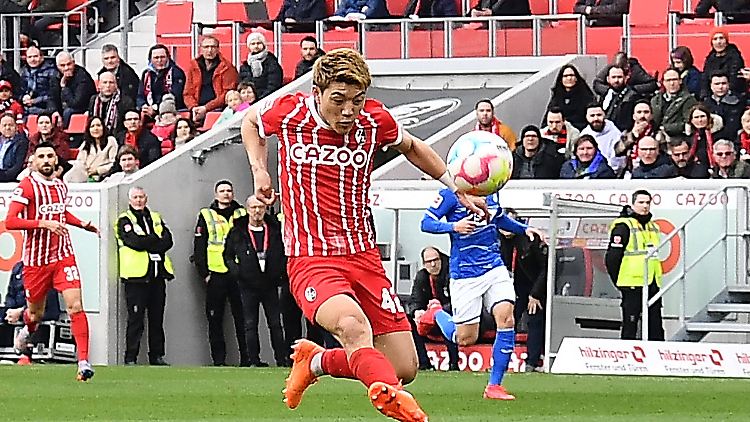 Ritsu Doan gelang nicht viel, aber immerhin der Siegtreffer für Freiburg.