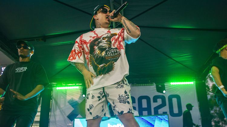 Rapper Costa Titch Mitte Januar bei einem Auftritt in Johannesburg.