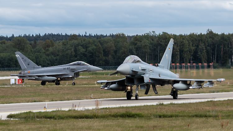 Seit März werden die deutschen Kampfjets auch von der britischen Luftwaffe unterstützt.