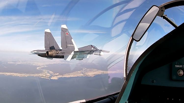 Russische Su-27 bei einer Militärübung (Archivbild).