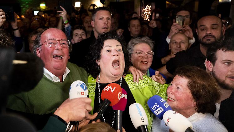 Bei Caroline van der Plas und ihren Mitstreitern war die Freude nach der Veröffentlichung der Prognose groß. 