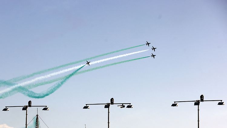 Vor dem Rennen dürfte es wieder eine Flugshow geben.