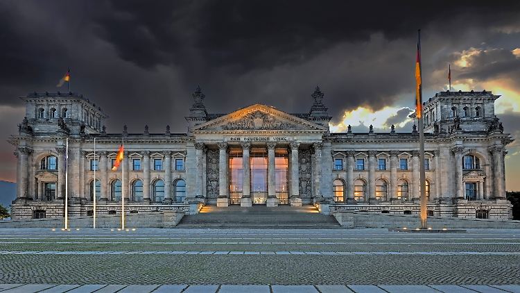 Ganz so dunkel sind die Wolken heute Morgen nicht über dem Reichstag - doch es braut sich tatsächlich etwas zusammen. Die Ampel-Koalition will ein neues Wahlrecht beschließen, um den Bundestag zu verkleinern. Die Opposition, insbesondere CSU und Linke, sind empört.
