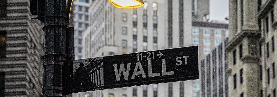Die Wall Street in New York.