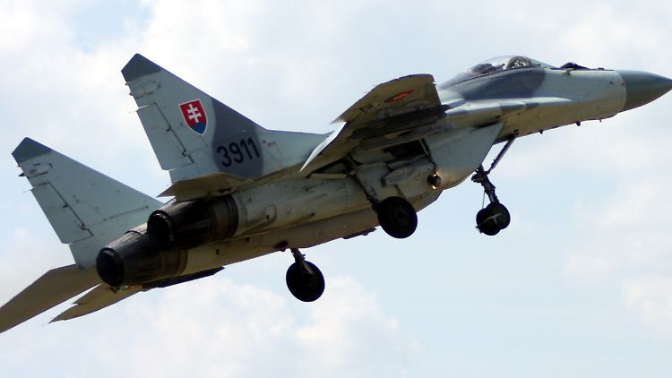 Eine MiG-29 in Diensten der slowakischen Luftwaffe.