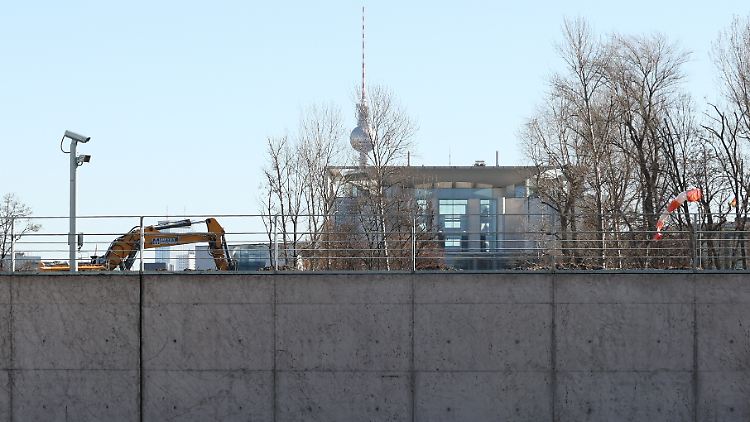 Die Vorbaumaßnahmen für die Erweiterung des Kanzleramts haben bereits begonnen.