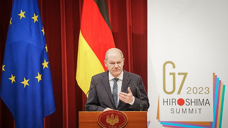 Der Internationale Strafgerichtshof sei "die richtige Institution, Kriegsverbrechen zu untersuchen", so Scholz.