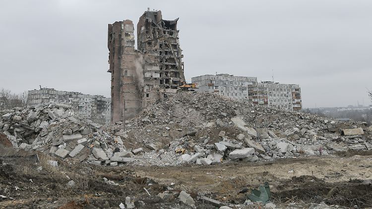 Mariupol wurde durch die russischen Truppen weitgehend zerstört. 