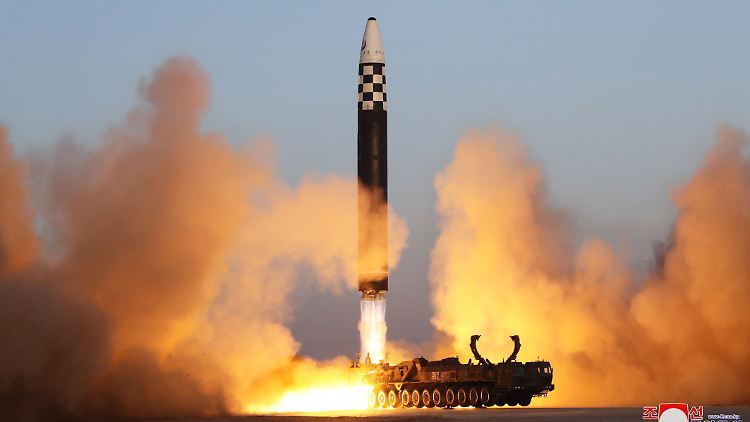 Pjöngjang sieht das Militärmanöver Südkoreas und der USA als Vorbereitung auf eine Invasion Nordkoreas (Bild der staatlichen nordkoreanischen Nachrichtenagentur KCNA vom Donnerstag).