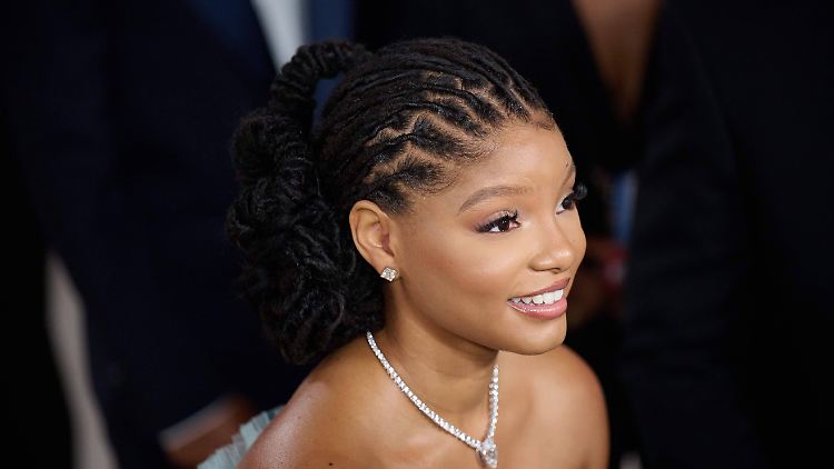 Arielle-Darstellerin Halle Bailey bei den Oscarverleihungen vor einer Woche.  