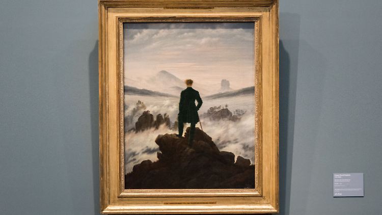Das Gemälde von Caspar David Friedrich sollte mit einer apokalyptischen Variante überklebt werden.