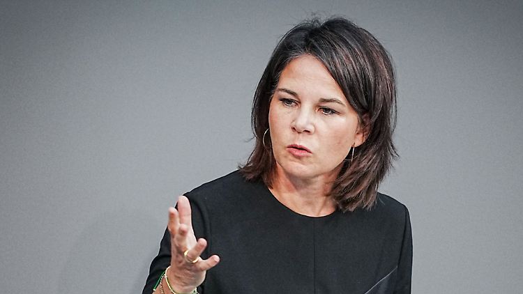 "Wir dürfen durch Rüstungsexporte nicht das konterkarieren, was wir außenpolitisch aufbauen", sagte Baerbock.