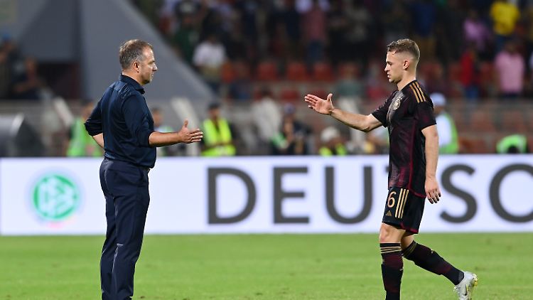 Hansi Flick und Joshua Kimmich haben gemeinsam viel vor.