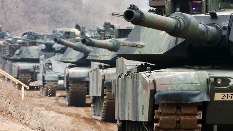 Die Abrams-Panzer-Variante M1A1.