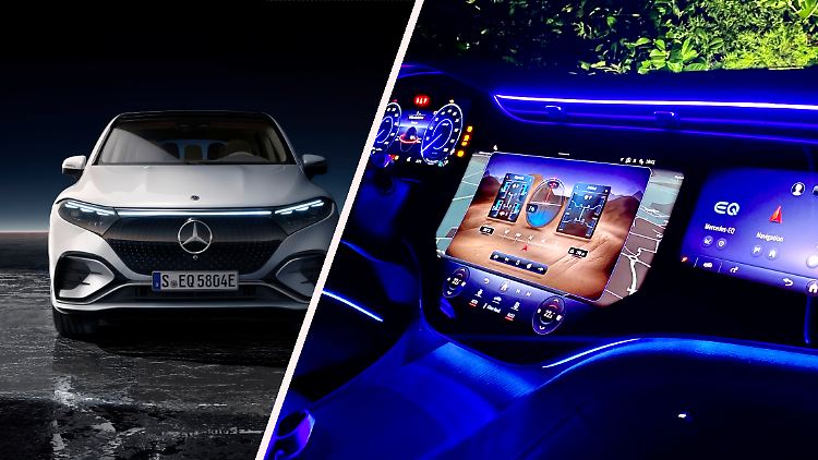 Futuristische Tagfahrleuchten und Display bis zum Anschlag passen von der Mentalität gut zusammen.