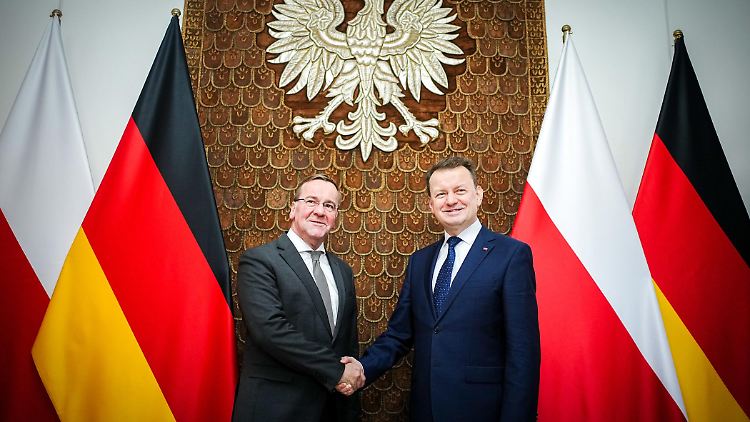 Verteidigungsminister Boris Pistorius hat seinen polnischen Amtskollegen Mariusz Blaszczak im Februar in Warschau besucht.