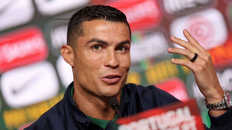 In Plauderlaune: Cristiano Ronaldo.