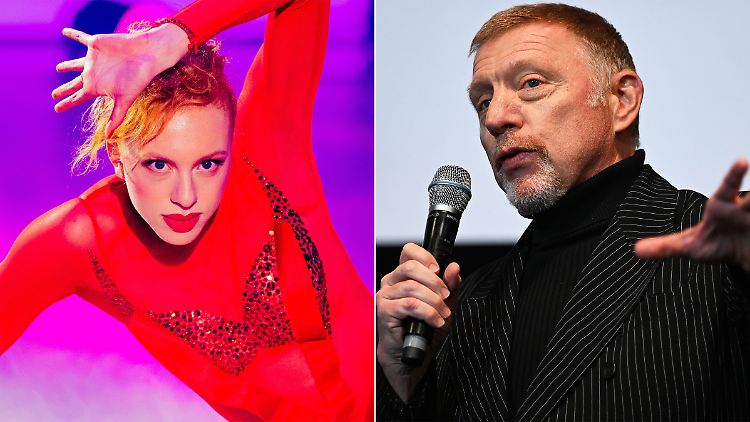 Er gratuliert, sie feiert bei "Let's Dance": Boris Becker (r.) und seine Tochter Anna Ermakova.