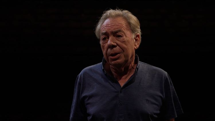 In tiefer Sorge um seinen Sohn: Andrew Lloyd Webber.
