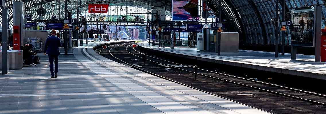 Einsam am Gleis: Wegen des Warnstreiks werden ab der Nacht zu Montag so gut wie keine Züge mehr fahren.