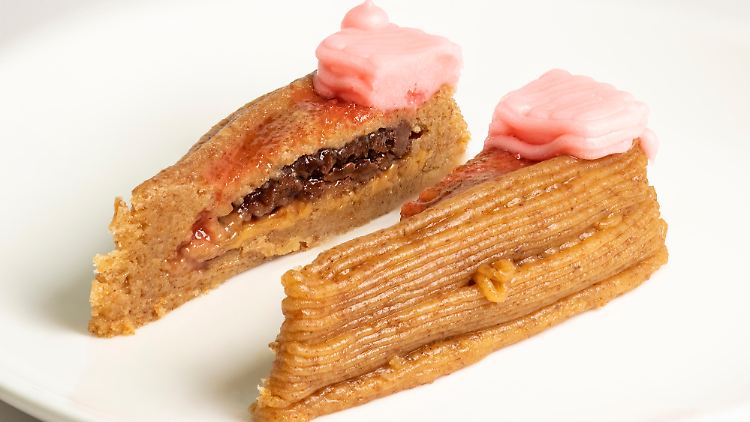 Für den 3D-Drucker-Kuchen haben die Forscher unter anderem spezielle Kekspaste, Erdnussbutter, Nutella, Bananenmus, Erdbeermarmelade und Zuckerguss benutzt. 