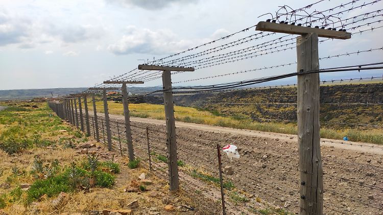 Grenze zwischen Armenien und Türkei.
