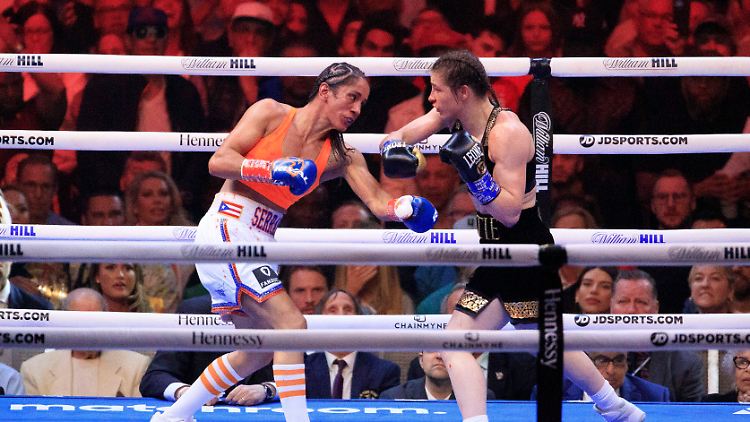 Amanda Serrano und Katie Taylor lieferten im Madison Square Garden einen der großen Kämpfe des Frauenboxens.