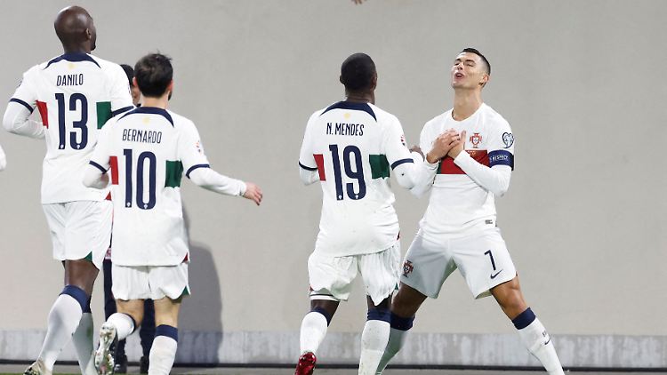 Cristiano Ronaldo eröffnet mit seinem Treffer das Tor-Festival in Luxemburg. 