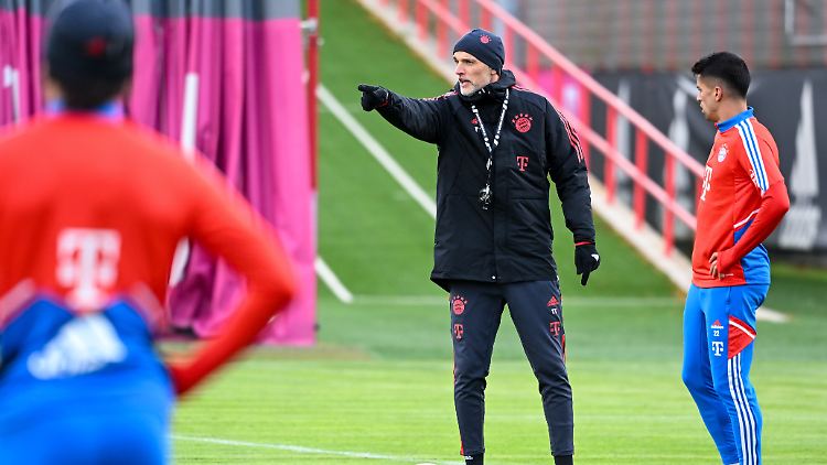 Erstmals auf dem Münchner Trainingsplatz: Thomas Tuchel.