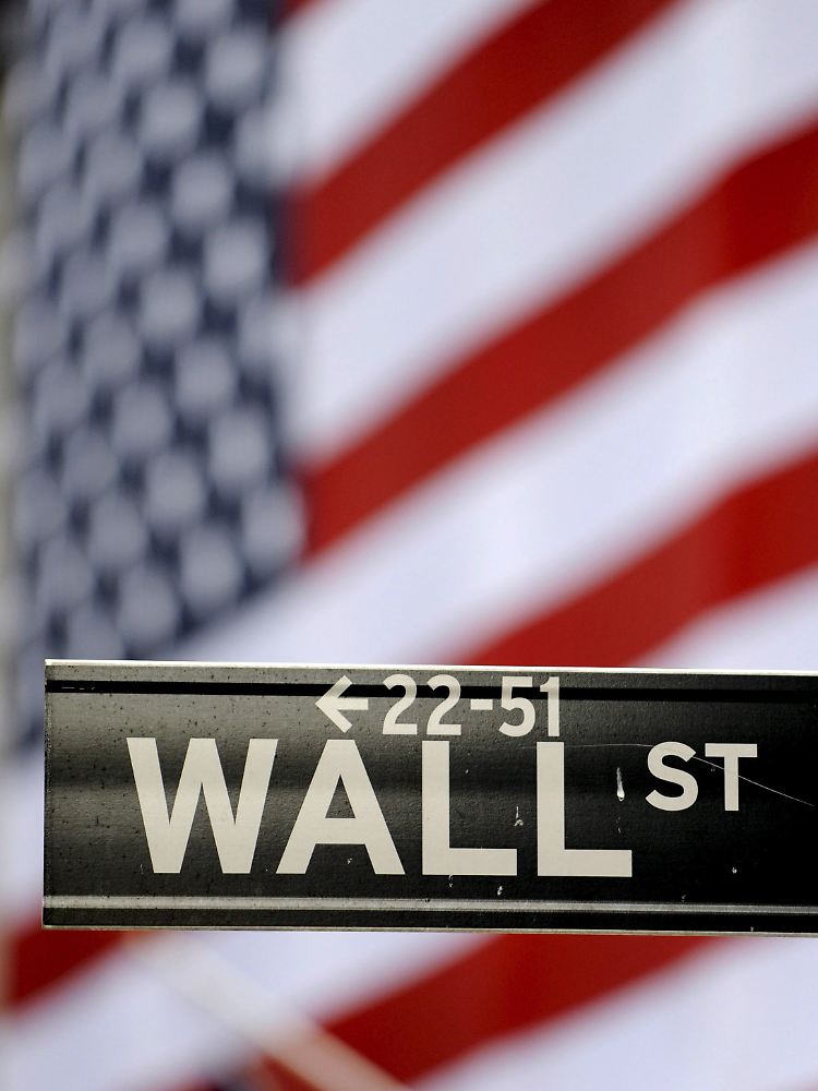 ... mit der berühmten Wall Street.