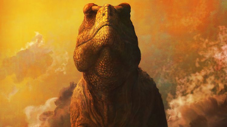 Bei geschlossenem Maul wären die enormen Zähne des Tyrannosaurus rex hinter seinen Lippen unsichtbar.