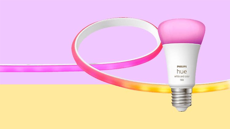 Günstiges Philips-Hue-Bundle bei Media Markt: Lightstrip inklusive E27-Birne für 107,99 Euro.