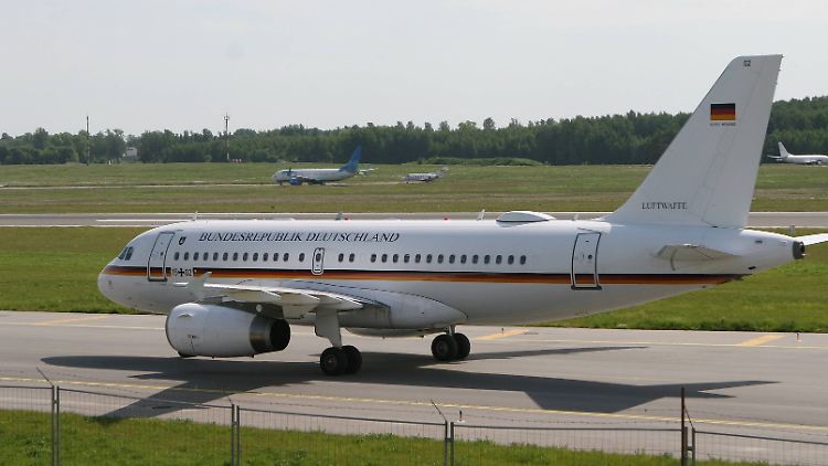Der Flieger von Kanzler Scholz ist mit einem Raketenabwehrsystem ausgestattet.