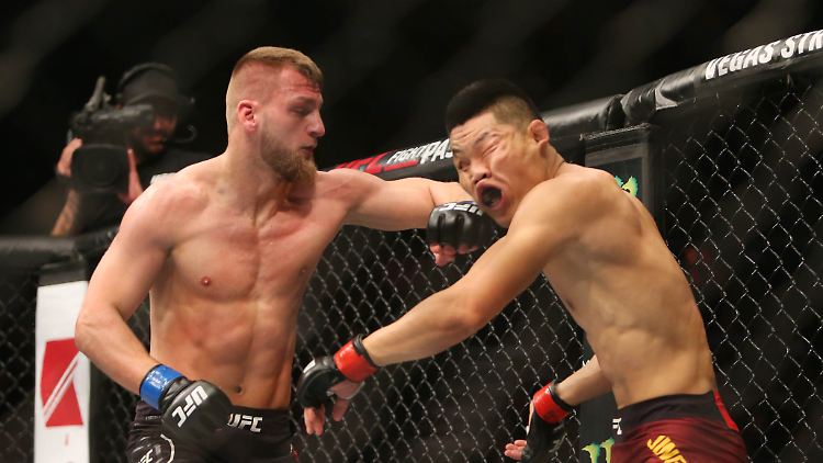 War bereits in der UFC akitv: David Zawada (l.).