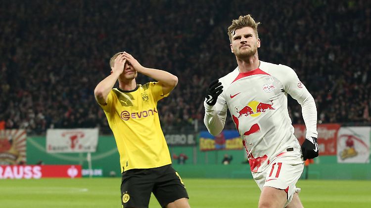 Timo Werner ist erleichtert, der BVB verzweifelt.